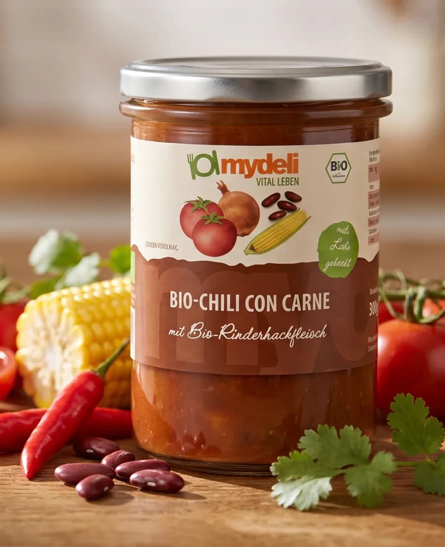 mydeli Bio Chili con Carne im Glas